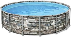 Zdjęcie Basen Bestway Power Steel Stone 56966 488x122cm - Niepołomice