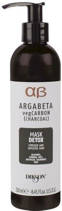 dikson Detoksykująca maska do włosów  Argabeta Carbon Mask Detox 250ml