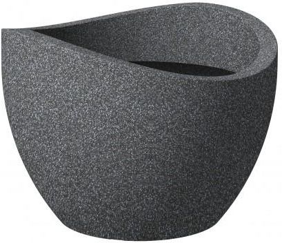 Scheurich Mrozoodporna Donica Tarasowa Wave Globe 60 Czarny Granit