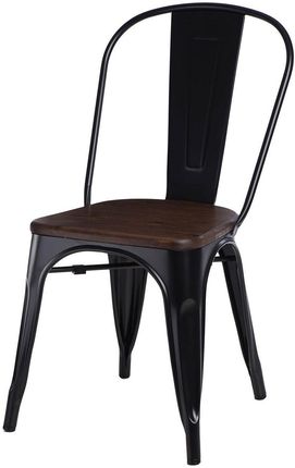 Elior Krzesło Loftowe Kimmi 2X Czarne