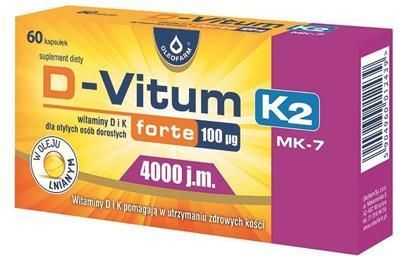 Oleofarm D-Vitum Forte 4000 J.M D3 + 100 Mcg K2 60Kaps