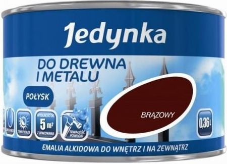 Jedynka Emalia Alkidowa Do Drewna I Metalu Biała 0,36L