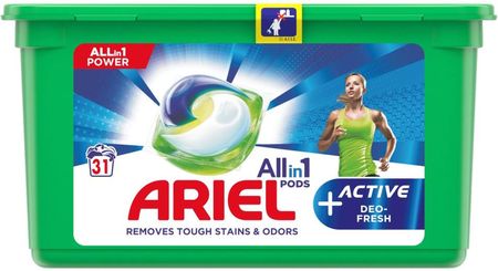 Ariel All In 1 Pods +Active Odor Defense Kapsułki Do Prania 31Szt