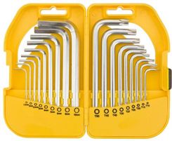 TOPEX Klucze hex i torx komplet 18 sztuk 35D952
