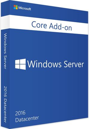 Windows Server 2016 Datacenter, licencja dodatkowa Core AddOn 2 Cores (P7108693)