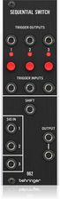 Behringer 962 SEQUENTIAL SWITCH