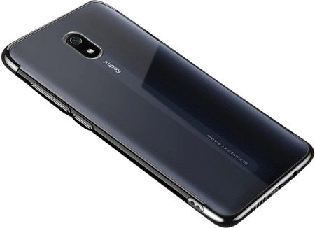 Hurtel Clear Color case żelowy z metaliczną ramką Xiaomi Redmi 8A czarny 