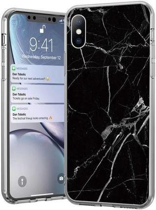 Wozinsky Marble żelowe etui marmur Samsung Galaxy A71 czarny 