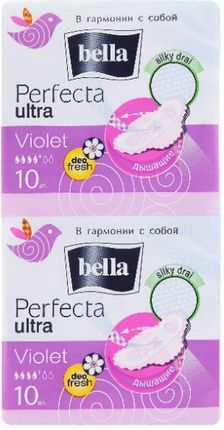 Bella Podpaski Perfecta Violet Deo Fresh Extra Ultra 10+10 Szt. 20 Szt.