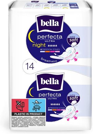 Bella Podpaski Perfecta Ultra Night Extra Soft 7+7 Szt. 14 Szt.