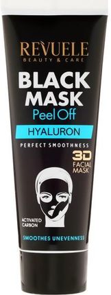 Revuele Hialuronowa Czarna Maska Peel-Off Do Twarzy Black Mask Peel Off Hyaluron 80 Ml