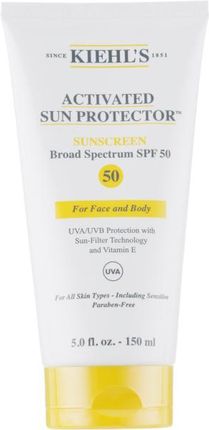 Kiehl's Nawilżający Krem Do Twarzy I Ciała Z Witaminą E Spf 50 Kiehl's Activated Sun Protector For Face And Body 150  ml