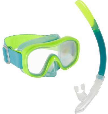 SUBEA Zestaw do snorkelingu maska fajka SNK 520 dla dzieci NIEBIESKI