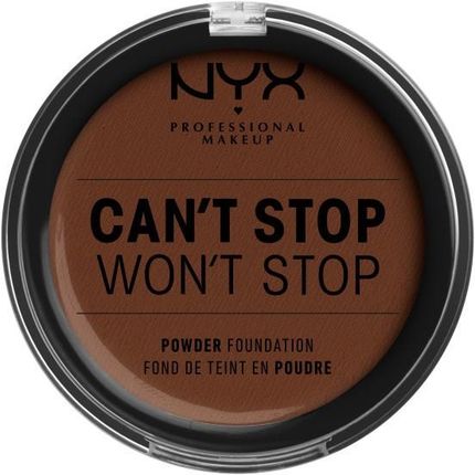 Nyx Professional Makeup Can'T Sto Won'T Stop Powder Foundation Podkład W Pudrze Deep Walnut 10,7 g