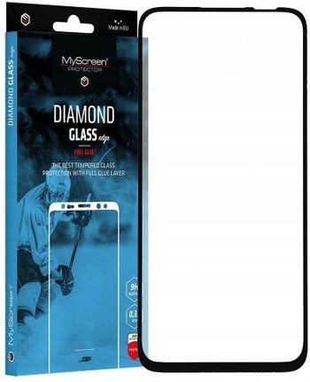 MyScreen Protector Szkło Diamond Glass Edge Full Glue Huawei P40 Lite czarna ramka