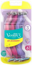Zdjęcie Gillette Venus 3 Colors Maszynka do golenia x 6 - Złocieniec