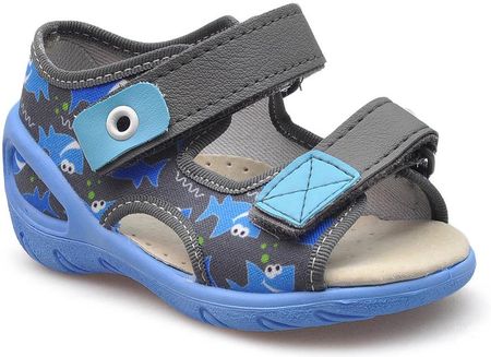 Sandałki dziecięce Befado 065P128 Niebieskie
