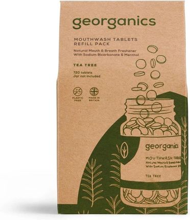 Georganics Naturalne Tabletki Do Płukania Jamy Ustnej Tea Tree 720 Tabletek  