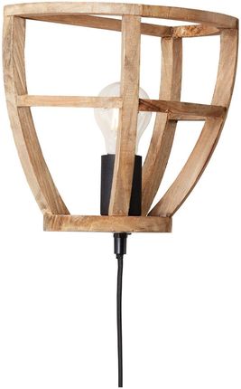Brilliant Reflektor Ścienny Matrix Wood Antyczny Drewno/Czarny Korund (9706366)