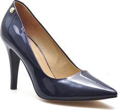 Zdjęcie Dyrga Czółenka 155 Granatowe Lakier - Jedwabne