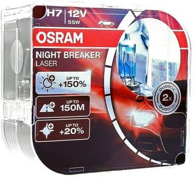 Osram Żarówki H4 Night Breaker Laser +200% +150m NEW ( 2 sztuki) - Osram