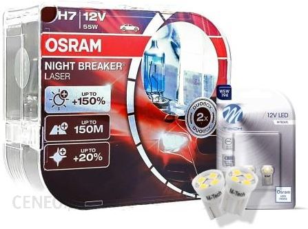 Osram Żarówki H4 Night Breaker Laser +200% +150m NEW ( 2 sztuki) - Osram