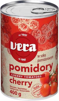 Vera Pomidorki Cherry W Soku Pomidorowym 400/240G
