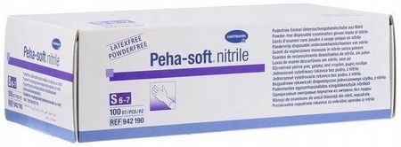 Rękawice Peha-Soft Diagnostyczne Nitrile S