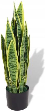 Sztuczna sansewieria z doniczką, 65 cm, zielona  