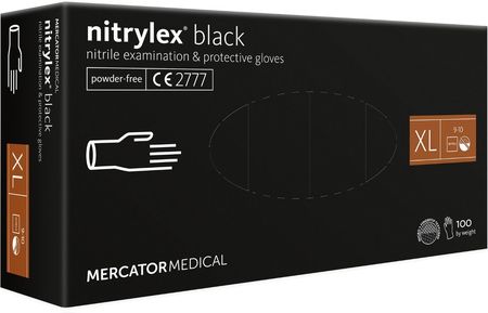 Rękawice Nitrylowe Nitrylex Black Xl 100 Szt.
