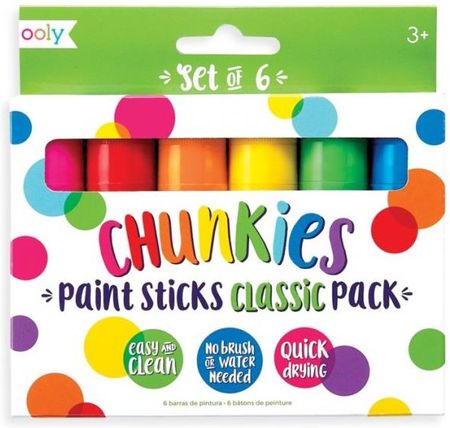 Farbki W Kredce Zestaw 6 Szt Chunkies Paint Sticks