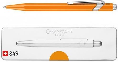 Długopis Caran D'Ache 849 Pop Line Fluo M W Pudełku Pomarańczowy
