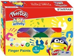 Zdjęcie Farby Do Malow Palcami 6Kol40Ml Playdohpud1/12 - Bieżuń