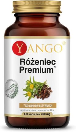 Kapsułki Yango Różeniec Premium z adaptogenami i witaminami z grupy B 100 szt.