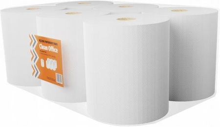 Ręczniki papierowe duże rolki Clean Office 6szt