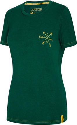 Viking Koszulka Z Krótkim Rękawem Bamboo Lady Zielony