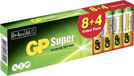 GP 8+4 GP Super Alkaline AA Mignon Batteries Blockbuster
