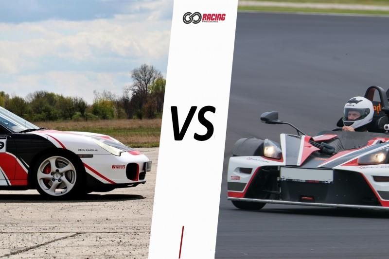 KTM XBOW vs Porsche 911 Carrera Ilość okrążeń 2 Tor
