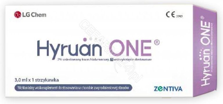 Zentiva Hyruan One 3,0ml x 1 strzykawka - zdjęcie 2 Zentiva Hyruan One 3,0ml x 1 strzykawka