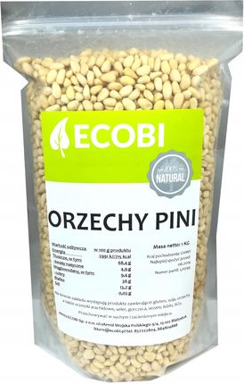 Orzeszki Pini Orzechy Piniowe 1kg Ecobi