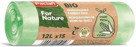 Biodegradowalne worki na śmieci 12LX15 Paclan