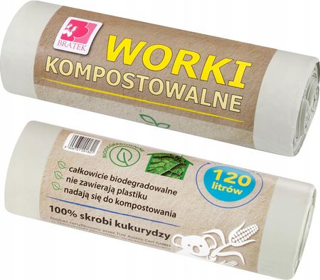 Biodegradowalne Kompostowalne Worki Na Śmieci 120l
