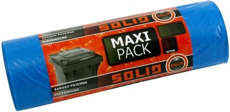 Worki Na Śmieci 60L 20szt. Maxi Pack Solid