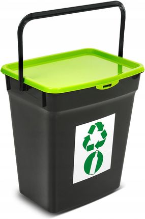 Plast Team Kosz do segregacji śmieci 10l zielony