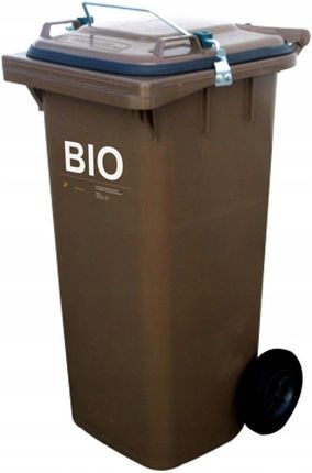 Kosz Ze Szczelną Pokrywą Na Śmieci Odpady Bio 120L