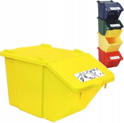 Pojemnik Kosz Do Sortowania Odpadów Piętrowy 45L