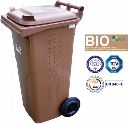 Kosz Pojemnik Na Odpady Spożywcze Bioodpady 120L
