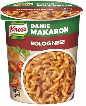 Danie w kubku Knorr - makaron z sosem bolońskim