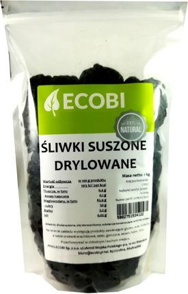 Śliwki Suszone bez pestek 1kg Ecobi Promocja