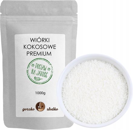 Wiórki Kokosowe bez siarki naturalne premium 1kg